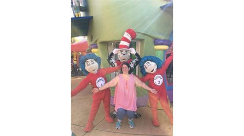 Meeting Dr. Seuss charachters at Universal Orlando