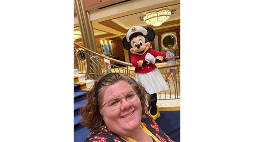 Captain Minnie & me on the Disney Magic!