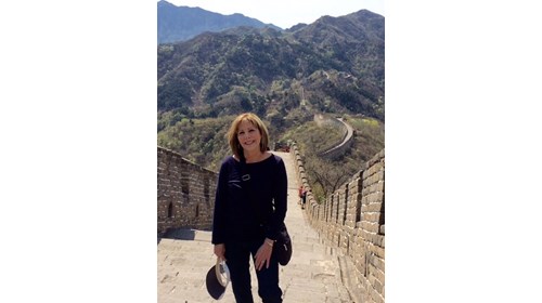 Maddy on the Great Wall of China