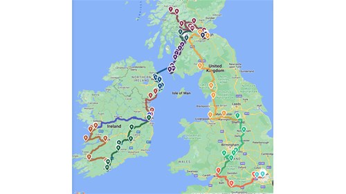 London, Scotland & Ireland Self Drive Itinerary