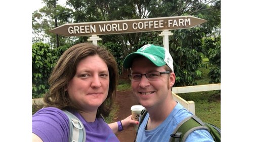 Finding a local coffee farm while exploring Oahu