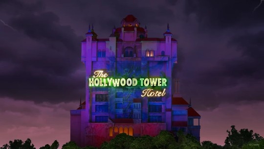 Tower of Terror at night!