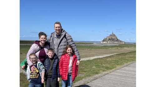 My Family at Mont-Saint-Michel (April 2022)