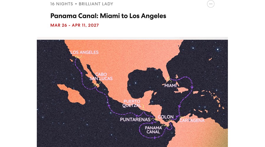 Miami to Los Angelas - Panama Canal crossing