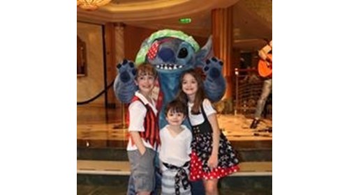 My children on our last Disney Cruise!