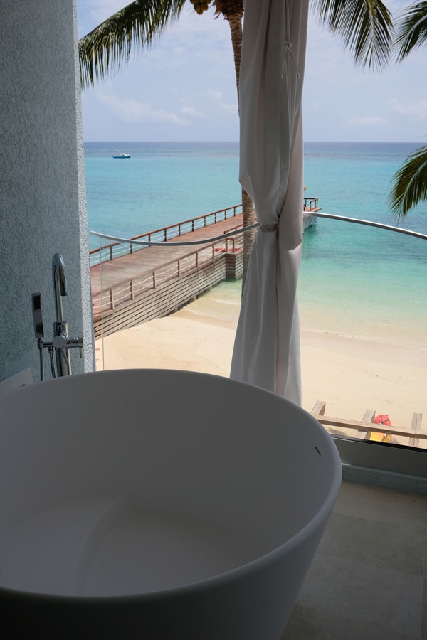 A soaking tub with a view!