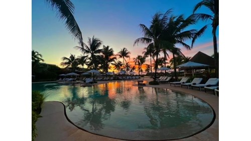 Sunset in Cancun
