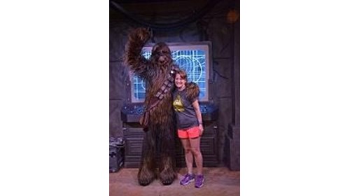 Me and my friend Chewie at Galaxy's Edge