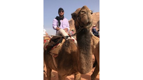 Wadi Rum desert Camel ride, Jordan