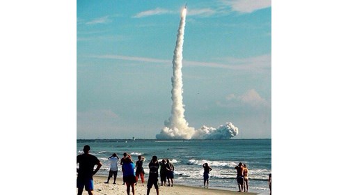 Rocket viewing from the beaches