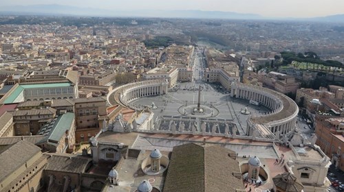 Rome from the top of St. Peter's Basilica