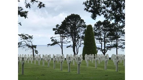 Normandy American Cemetery in Colleville-sur-Mer.