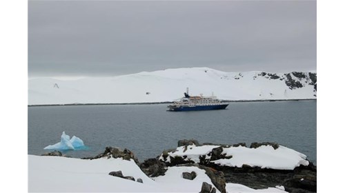 Ship in Antarctica 