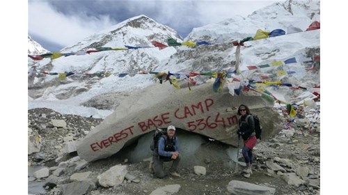 Laura at Everest Base Camp.