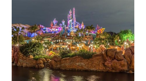 Disney Land at night