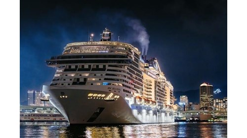 Cruise Ship at night