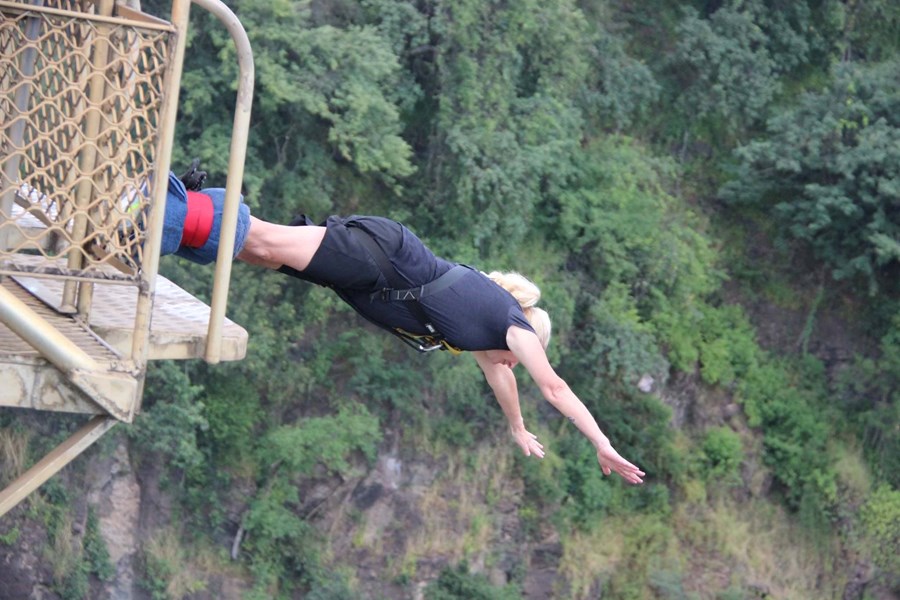 Bungie Jumping at Victoria Falls