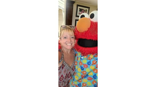 Beaches Negril - Becky meets Elmo!!