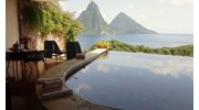 Beautiful Pitons of St Lucia at Jade Mountain