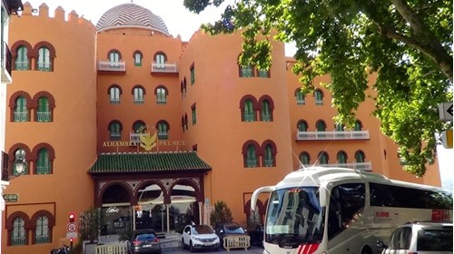 Alhambra Palace Hotel and Globus coach