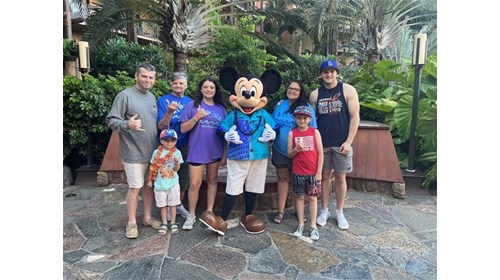 Mickey and family at Aulani, A Disney Resort & Spa