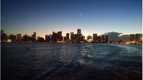 Miami Beach view from just off the coast! 
