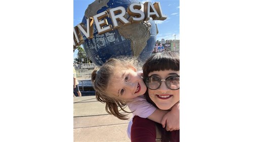 My daughter, Layla, and I at Universal Orlando
