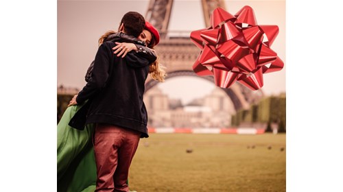 Love by the Eiffel Tower