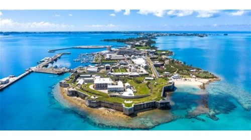 View of King's Wharf Bermuda 