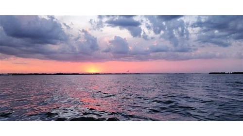 Sunset near Port Canaveral.
