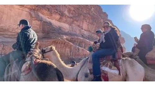 Camel riding in Wadi Rum, Jordan