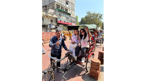Exploring Old Delhi by way of a rickshaw ride!