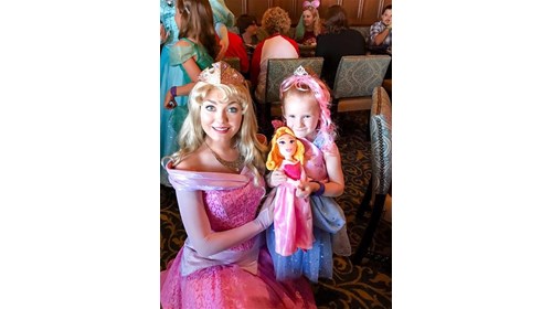 my daughter celebrating her 5th birthday