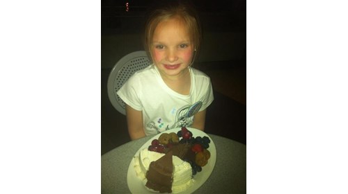 Breanna at the dessert party in Magic Kingdom!