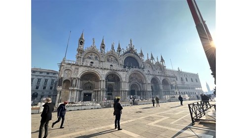 The famous St Mark's Square in Venice