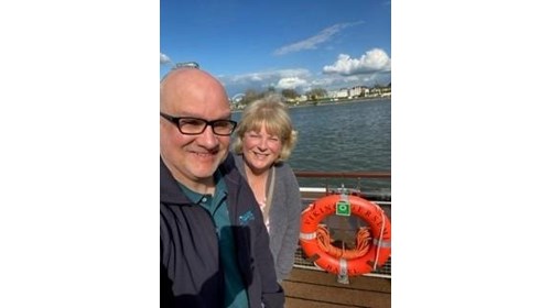 Chris and me on the Rhine River in April 2023