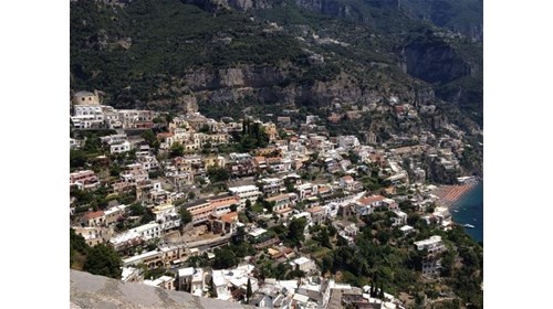 Town of Positano on the Amalfi Coast in Italy