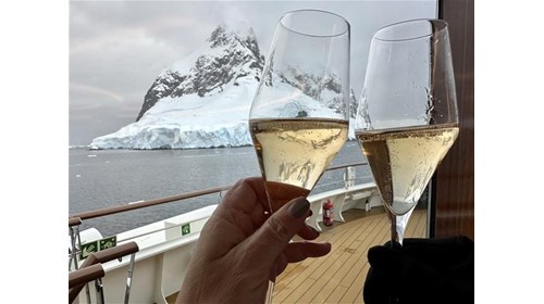 Champagne and stunning views