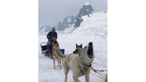 Juneau Alaska - Dog sledding on Mendenhall Glacier