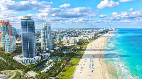 South Beach and surrounding city