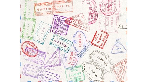 Collecting travel stamps!
