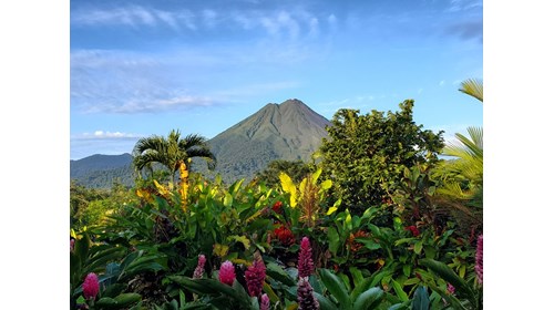 View of the Arenal Volcano from my room.