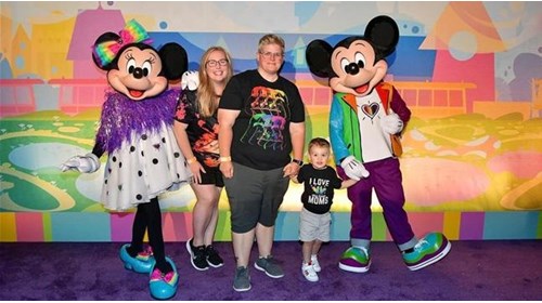 My family at Disneyland's first ever Pride Nite