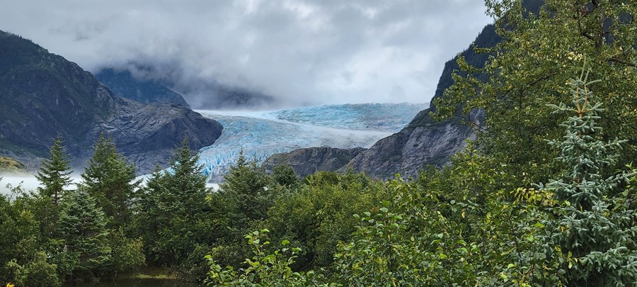 Mendenhall Glacier, outside of Juneau, Alaska