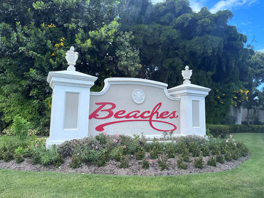 Entrance to the Beaches Resort