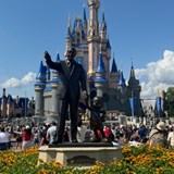 The Partners in front of the castle. 