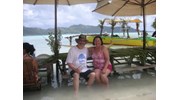 Bora Bora lunch in the water at a private motu