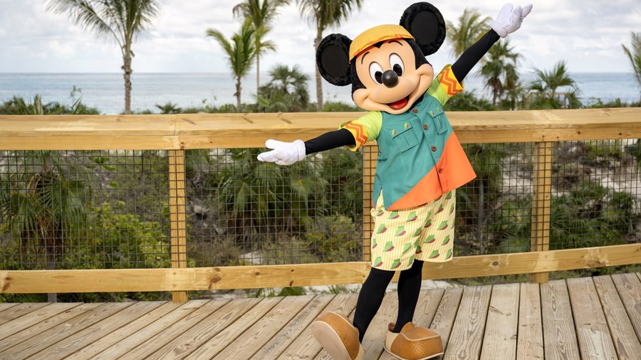 Mickey is waiting for you at Disney Lookout Cay 