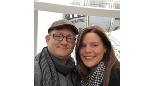 My wife and I in London, England at the London Eye