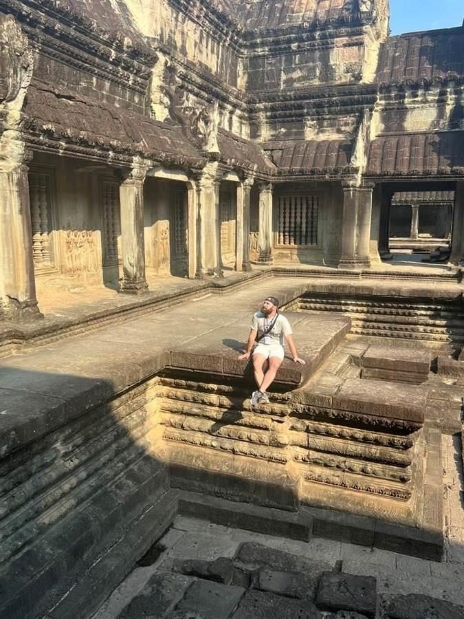 This photo shows the scale of the Angkor Temples